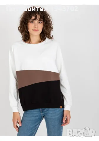 Дамска блуза в бял цвят 8464.21P, снимка 3 - Блузи с дълъг ръкав и пуловери - 48118327