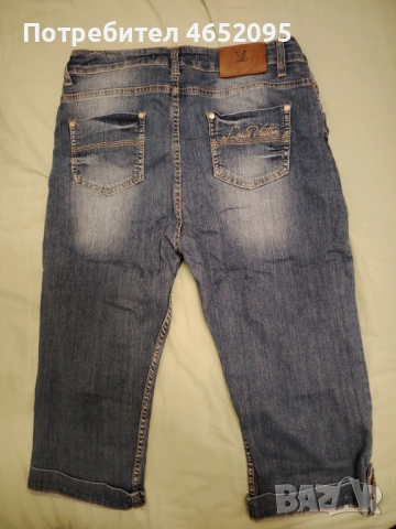 Нови Къси Дамски дънки 3/4-ти Louis vuitton, снимка 2 - Дънки - 53969182