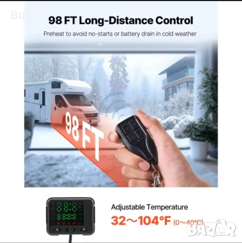 Суха Дизелова Печка 8KW за отопление, снимка 3 - Печки, фурни - 46412829