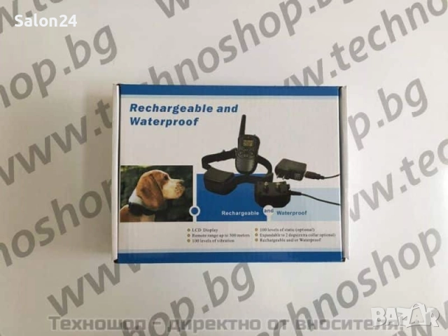 Електронен нашийник за обучение на куче - водоустойчив и с акумулаторни батерии