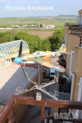 Готин и Страхотен Подарък: Сглобяем Инокс Ветропоказател Изтребител Bell P39 Airacobra USA Основен К, снимка 6 - Други игри - 48763270