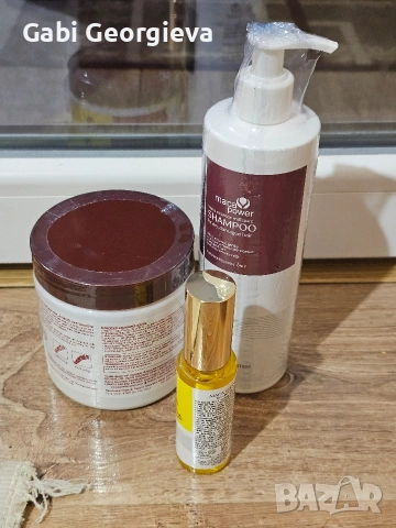 Колагенова маска за коса,шампоан и мароканско олио