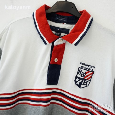 Tommy Hilfiger USA Polo Shirt - оригинална тениска - L, снимка 2 - Тениски - 36743011