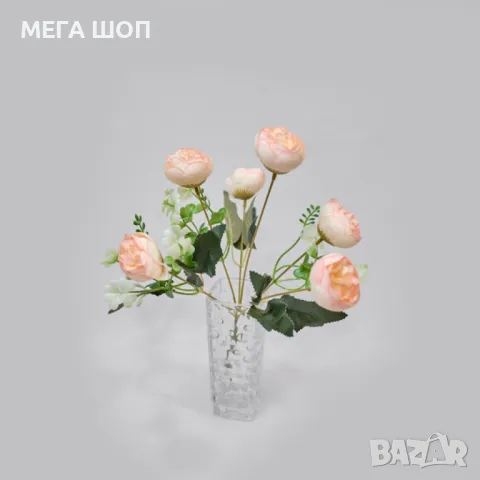 Изкуствени аранжировки с божури, снимка 2 - Изкуствени цветя - 50332450