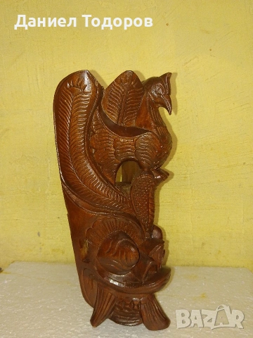 Стара Дървена Маска, Дърворезба - Орел и Дракон, снимка 2 - Антикварни и старинни предмети - 54236116