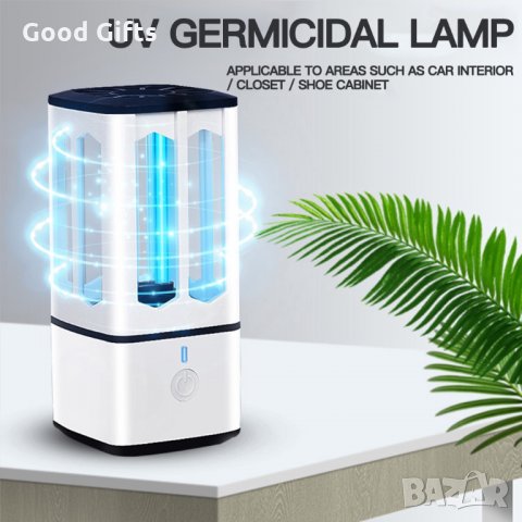 Портативна лампа за дезинфекция и стерилизация UV + озон, снимка 5 - Други стоки за дома - 30322849