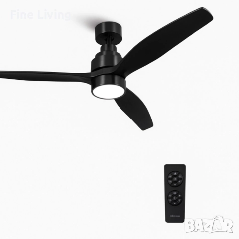 Таванен вентилатор с LED светлина -50% отстъпка -  Brizy Bright Ceiling Fan, снимка 10 - Вентилатори - 52140742