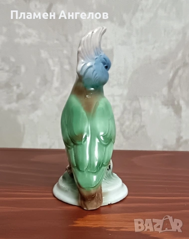 Порцеланова фигурка на папагал Какаду на Karl Ens Германия , снимка 6 - Фигурки - 53217061