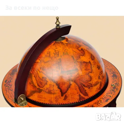 Глобус бар стойка за вино, евкалиптово дърво Код P358, снимка 5 - Декорация за дома - 49804674