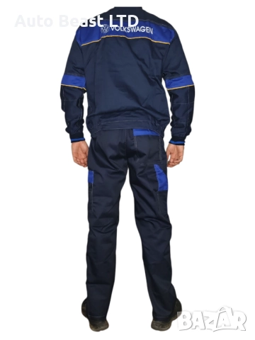 Зимен полугащеризон с яке Volkswagen / Фолксваген Сервизно състезателно работно облекло, снимка 2 - Други - 52374214