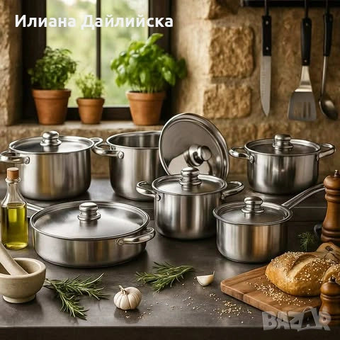 Професионален комплект тенджери Zeiplteir - 12 части.