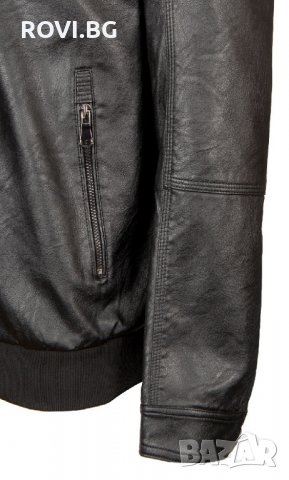 Мъжко кожено яке 3246 - Батал 3XL-7XL, снимка 3 - Якета - 30000100