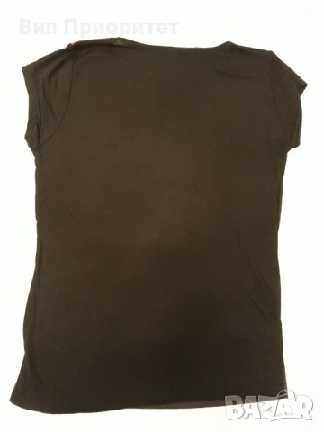 НМК-бранд тениска Риана , черна с червен принт, снимка 5 - Тениски - 37259398
