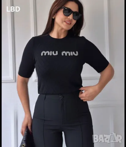 Дамски тениски Miu Miu, снимка 5 - Тениски - 49135411