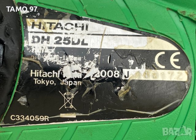 Акумулаторен перфоратор - Hitachi DH 25DL , снимка 4 - Други инструменти - 39049864