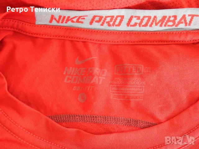Тениска • тренировъчен модел • Nike • червено • размер S • Мъже, снимка 4 - Тениски - 56315011