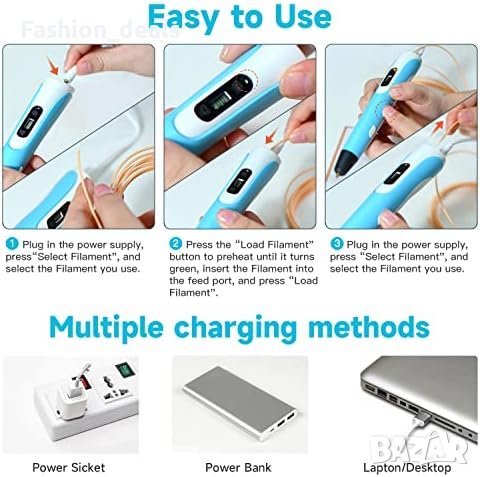 Нова 3D писалка за деца възрастни химикалка Творчество Проект Изкуство, снимка 3 - Други - 42662756