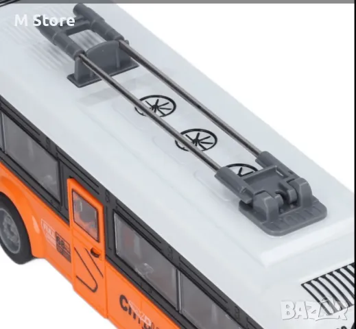 Детски тролейбус, С дистанционно управление, Отварящи се врати, снимка 7 - Коли, камиони, мотори, писти - 48340851