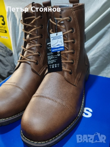 Удобни мъжки боти на марката Jack&Jones №44, снимка 2 - Мъжки боти - 52522955