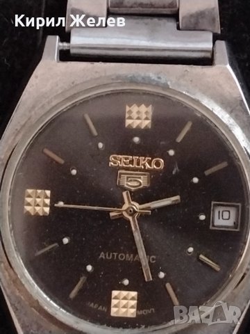 SEIKO 5 AUTOMATIC JAPAN MOVT WATER RESISTANT МАРКОВ МЪЖКИ ЧАСОВНИК СЕЙКО 5 КЛАСИЧЕСКИ МОДЕЛ 28105, снимка 3 - Мъжки - 38744143