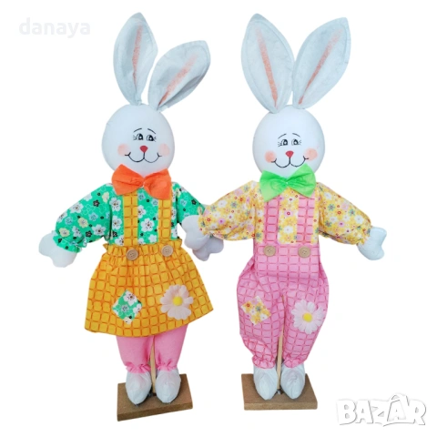 6520 Голяма великденска фигура Заек, 65 см, снимка 3 - Декорация за дома - 53911870