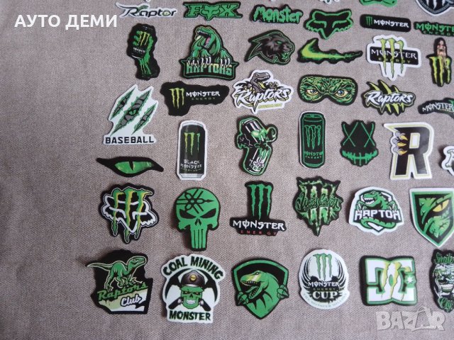 Гланцирани самозалепващи стикери Монстър Енерджи Monster energi  Фокс FOX  Raptor Динозавър за колел, снимка 7 - Аксесоари и консумативи - 37834004