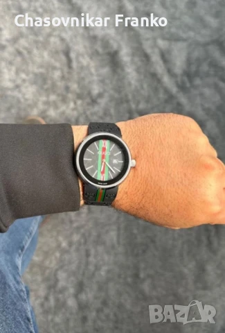 GUCCİ Кварцови маркови качествени часовници , снимка 14 - Мъжки - 50593596