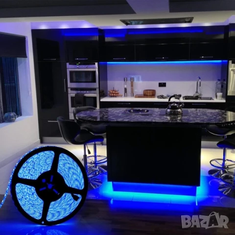 10M RGB LED лента 5050 SMD IP65 Bluetooth, снимка 3 - Лед осветление - 50934710