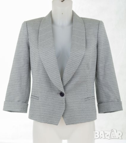 Дамско сако в тъмносиньо и бяло Fever City - S, снимка 2 - Сака - 42639088