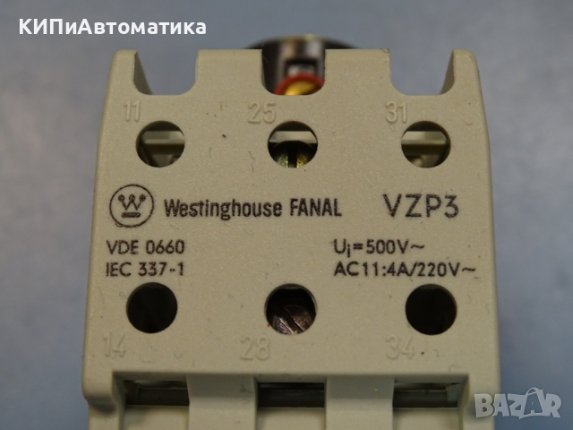реле Westinghouse FANAL VZP3, снимка 2 - Резервни части за машини - 36530631