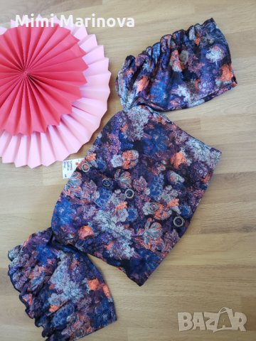 Топ с флорални елементи H&M, снимка 2 - Корсети, бюстиета, топове - 30508309