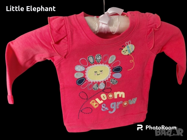 Туника за 6-9мед мом цеетенце и пчелика"Bloom and grow",колекция"Flowers",Англия/нова