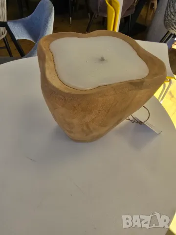 Уютна дървена свещ за украса или подарък, снимка 5 - Декорация за дома - 47970771