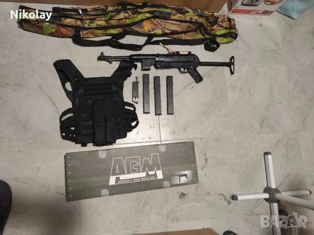 Еърсофт/Airsoft реплика на MP40, AGM и аксесоари 