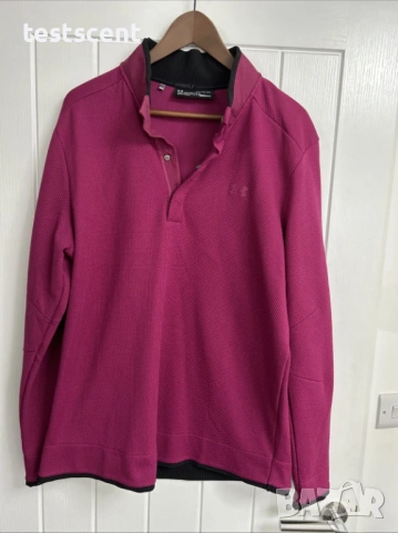 Пуловер Under Armour Golf Cold Gear Pullover Snap Loose XL UA тип голф, снимка 2 - Блузи - 53955252