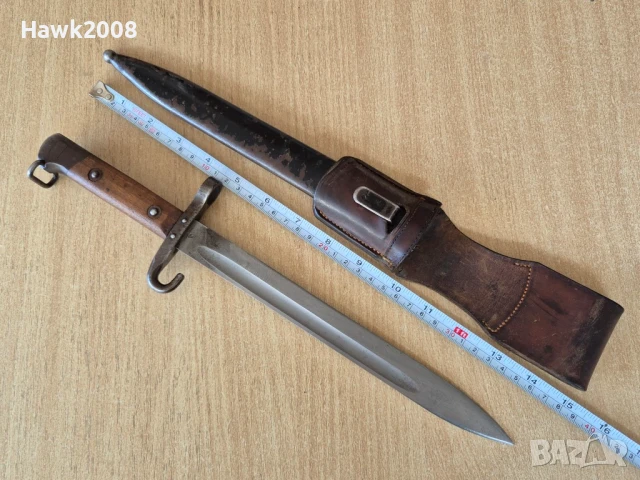 Щик Манлихер М 95 кания лопус нож ятаган сабя кама кинжал , снимка 11 - Антикварни и старинни предмети - 50911043