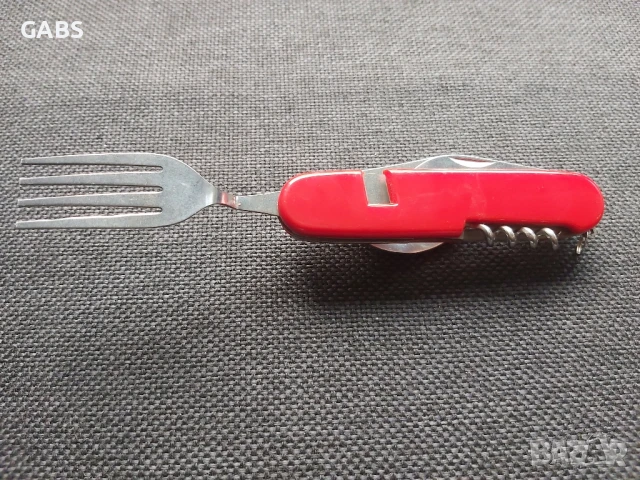 Туристически комплект за хранене с вилица и лъжица 6 в 1, снимка 4 - Екипировка - 50667871