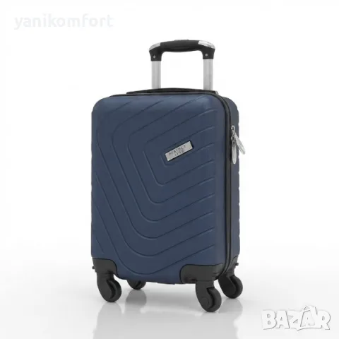 Wizz air куфар за ръчен багаж 40/30/20 с 4 колелца от ABS - твърд куфар