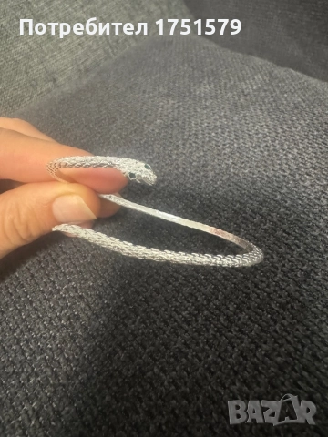 Нова сребърна гривна , снимка 3 - Гривни - 52142448