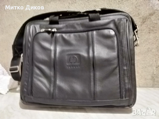 HP Invest естествена кожа чанта за лаптоп нова 41х34х13см, снимка 2 - Чанти - 53054412