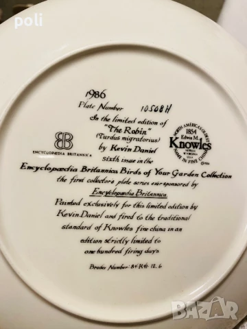 порцеланова чиния за стена , снимка 3 - Декорация за дома - 51123523