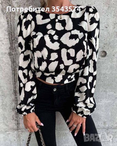 Дамска блуза  Стандарт размер  Хс С М  , снимка 2 - Блузи с дълъг ръкав и пуловери - 44213050