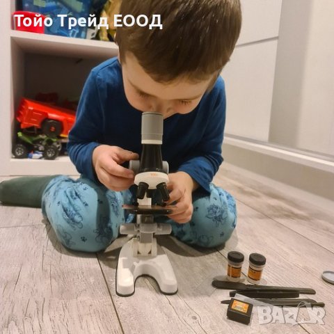 УЧЕБЕН МИКРОСКОП 1200x + АКСЕСОАРИ, снимка 12 - Образователни игри - 42830979