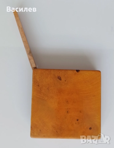 Стара дървена табакера, нова неупотрбявана, снимка 2 - Антикварни и старинни предмети - 52803166