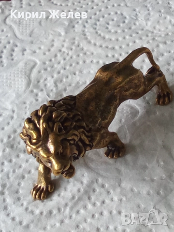 Бронзова фигурка на лъв малка 52515
