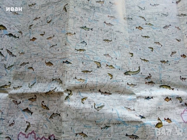 Карта "Рибите в България - къде,кога и как да ловим риба" - 2005 г., снимка 6 - Колекции - 35142262