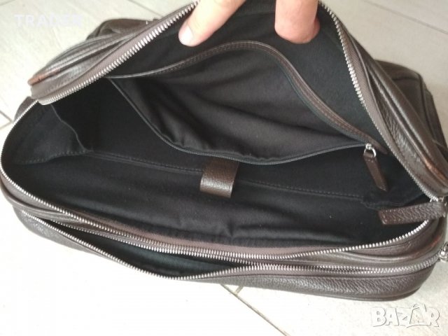 Бизнес пътна чанта лаптоп таблет MELVIN, тъмно кафява , снимка 9 - Чанти - 33897004