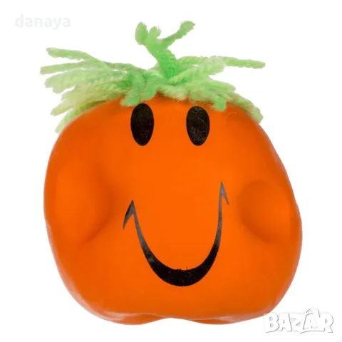 5647 Антистрес играчка за стискане и мачкане Балон лице с косичка, снимка 9 - Плюшени играчки - 48714948