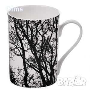 Комплект от 2 чаши Дърво за кафе и чай Костен порцелан , снимка 5 - Чаши - 38406402