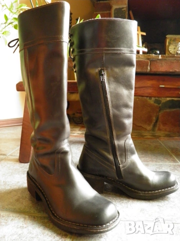 Fly London оригинални ботуши естествена кожа Uk5/38, снимка 5 - Дамски ботуши - 53259283